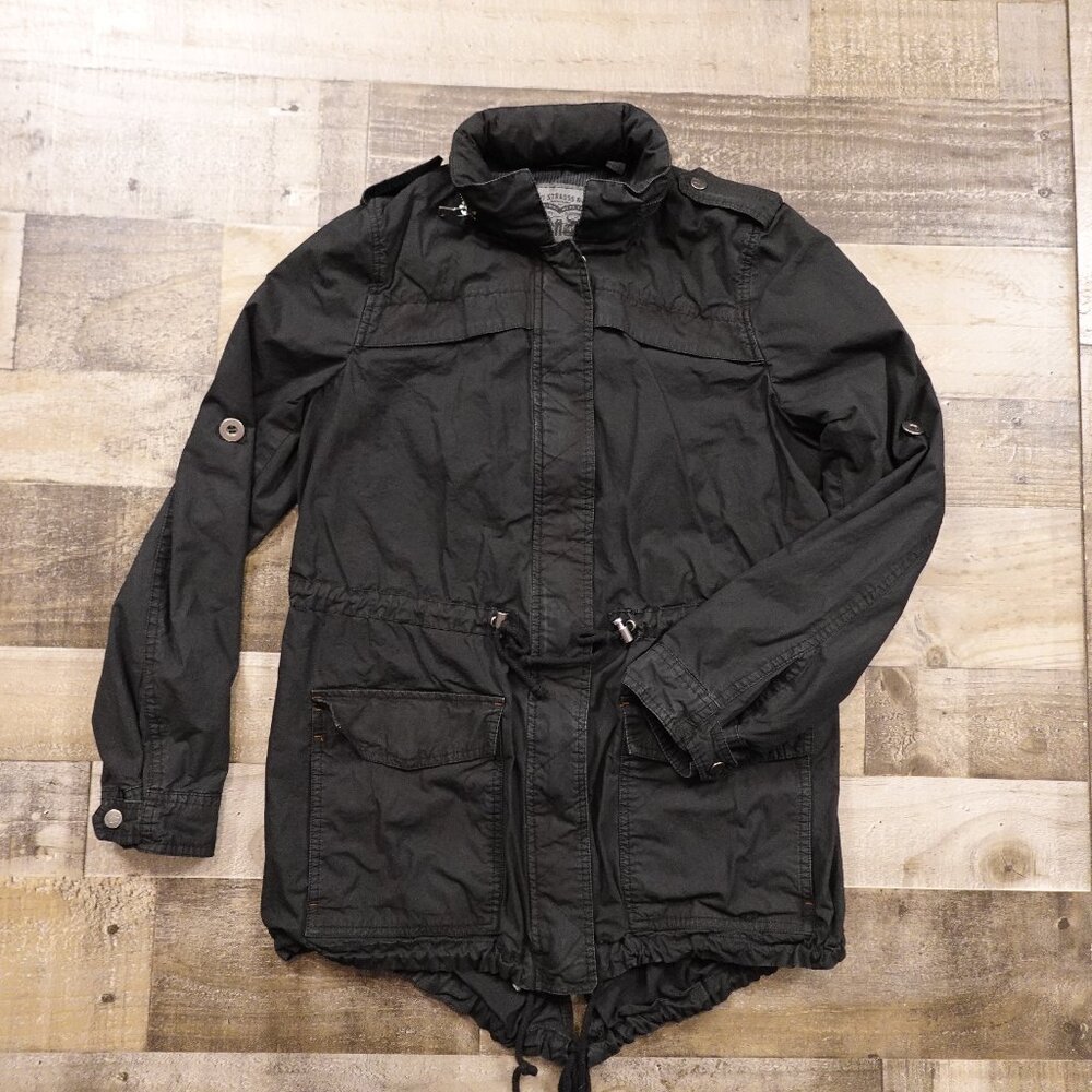 Levi’s Utility Anorak Jacket Women’s Small Black